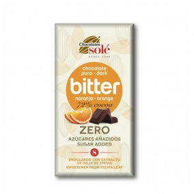 Шоколади Solé - 72% шоколад без захар с портокал