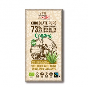 Шоколади Solé - 73% органичен шоколад без захар с агаве