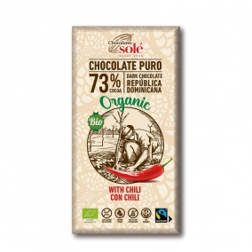 Шоколади Solé - 73% органичен шоколад с чили